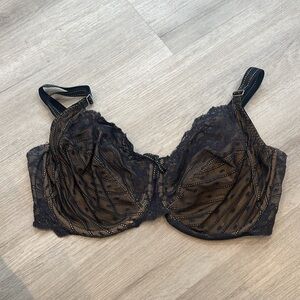 Chantelle Classic Black Lingerie Bra 38DDD